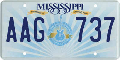 MS license plate AAG737