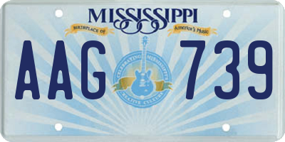 MS license plate AAG739