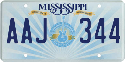 MS license plate AAJ344