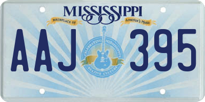 MS license plate AAJ395