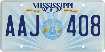MS license plate AAJ408