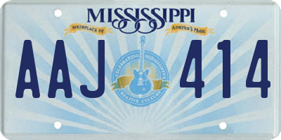 MS license plate AAJ414