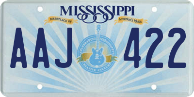MS license plate AAJ422