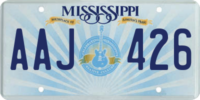 MS license plate AAJ426