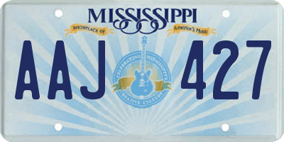 MS license plate AAJ427