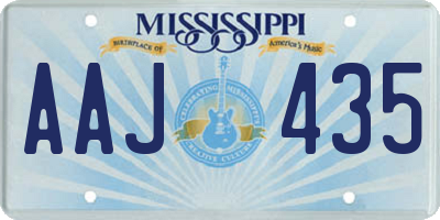 MS license plate AAJ435