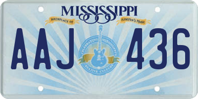 MS license plate AAJ436