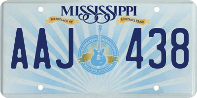 MS license plate AAJ438