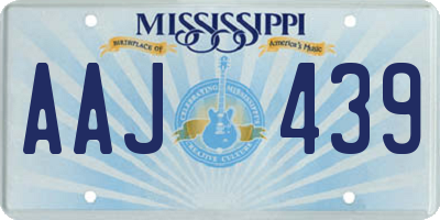 MS license plate AAJ439