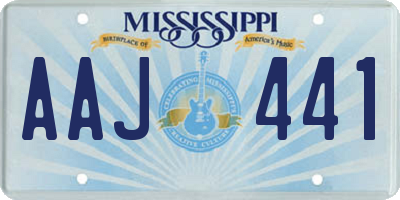 MS license plate AAJ441