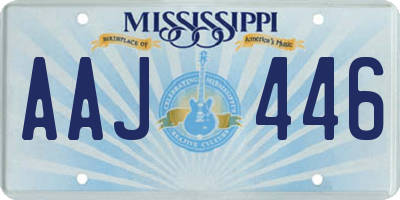 MS license plate AAJ446