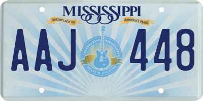 MS license plate AAJ448