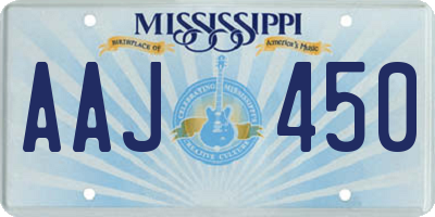 MS license plate AAJ450