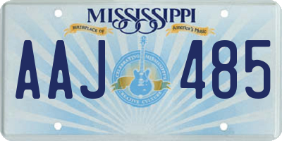 MS license plate AAJ485