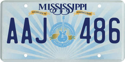 MS license plate AAJ486
