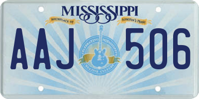 MS license plate AAJ506