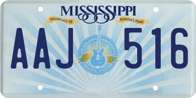 MS license plate AAJ516