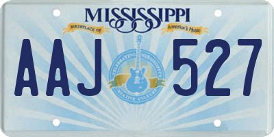 MS license plate AAJ527
