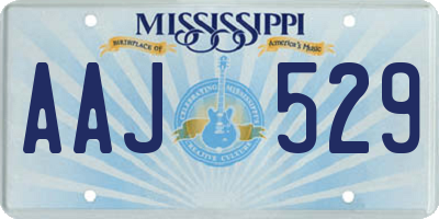 MS license plate AAJ529