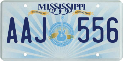 MS license plate AAJ556