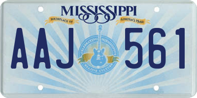 MS license plate AAJ561
