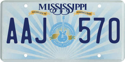 MS license plate AAJ570