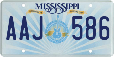 MS license plate AAJ586