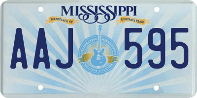 MS license plate AAJ595