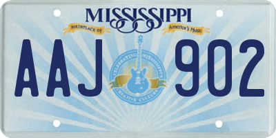 MS license plate AAJ902