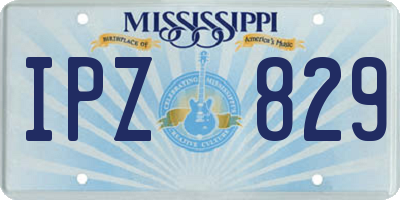 MS license plate IPZ829