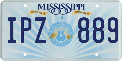 MS license plate IPZ889