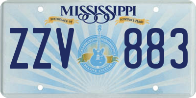 MS license plate ZZV883