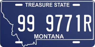 MT license plate 999771R