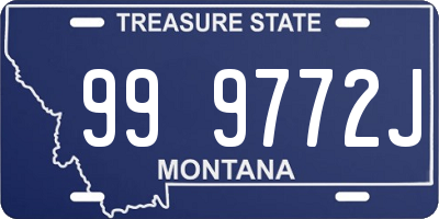 MT license plate 999772J