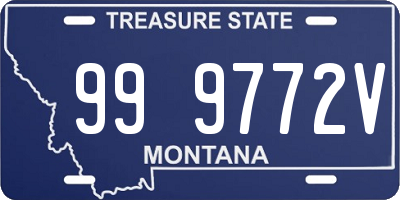 MT license plate 999772V