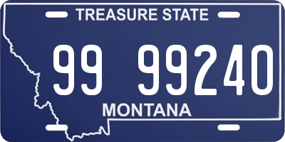 MT license plate 999924O