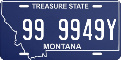 MT license plate 999949Y