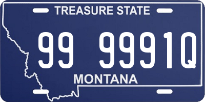 MT license plate 999991Q
