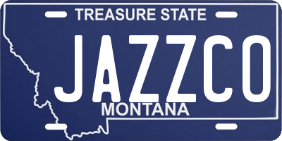 MT license plate JAZZCO