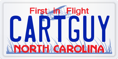 NC license plate CARTGUY
