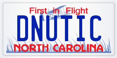 NC license plate DNUTIC