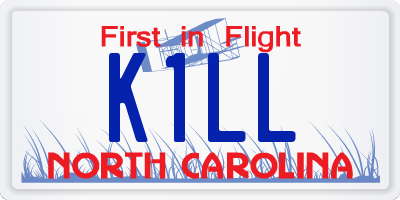 NC license plate K1LL