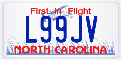 NC license plate L99JV