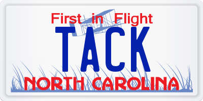 NC license plate TACK