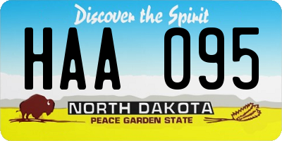 ND license plate HAA095