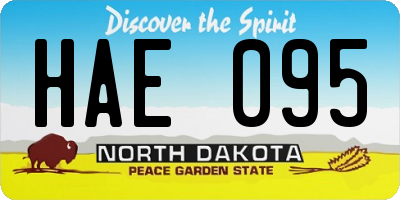 ND license plate HAE095