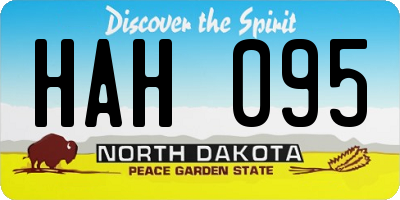 ND license plate HAH095