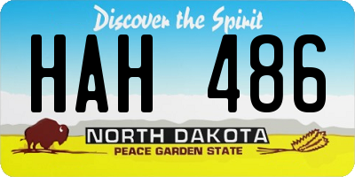 ND license plate HAH486