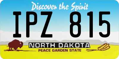 ND license plate IPZ815