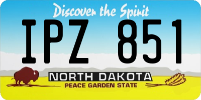ND license plate IPZ851